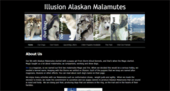 Desktop Screenshot of illusionmalamutes.com