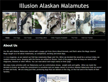 Tablet Screenshot of illusionmalamutes.com